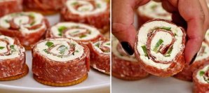 Salami & Cream Cheese Roll-Ups