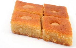 Basbousa - Semolina Cakes with Syrup