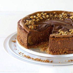 Peanut Butter Cookie Dough Chocolate Cheesecake