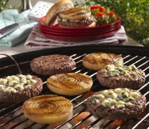 Grilled Onion Hamburgers