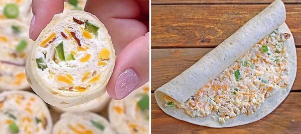 Jalapeno Popper Tortilla Roll Ups