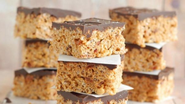 Maple Bacon Rice Krispie Treats