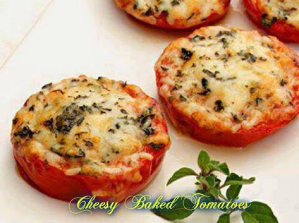 CHEESY BAKED TOMATOES