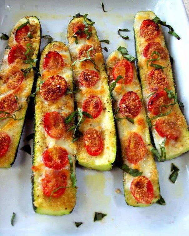 Roasted Zucchini and Tomatoes