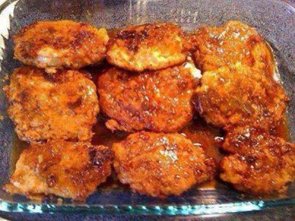 Crunchy honey garlic pork chops