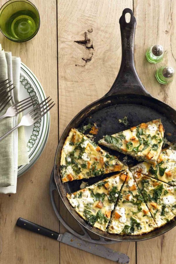Mix these two healthy ingredients to make a delicious and easy frittata.