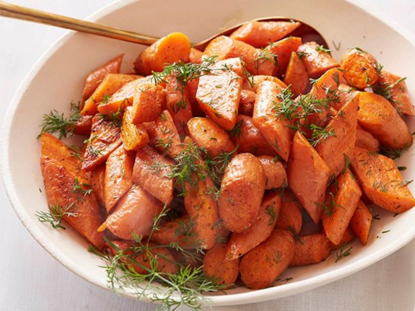 Carrots, olive oil, dill, salt and pepper: that's all you need to make Ina's fan-favorite Roasted Carrots.