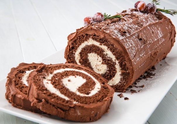 The Bûche de Noël cake is a French Christmas tradition that dates back to the 19th century. The cake represents the yule log that families would burn starting on Christmas Eve. The burning of the yule log symbolized the new year to come and would bring good luck to the family. While no one is positive on exactly how the yule log turned into a cake, everyone can agree it's a delicious tradition we never want to end.