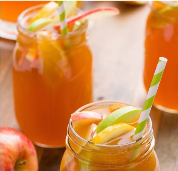 Sangria might make you think of warm summer nights and tropical fruits, but this apple-based cocktail will have you ready for fall. 