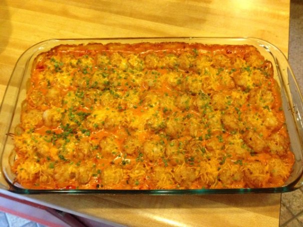Sloppy Joe and Tots Casserole