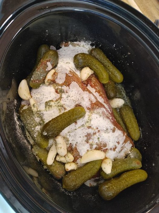 Crockpot Dill Pickle Roast