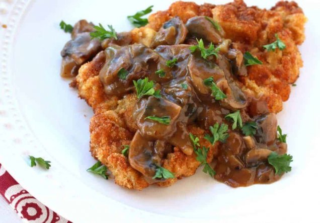 Perfectly crispy on the outside with a tender interior and served with a delightfully rich mushroom gravy, it's no wonder this is one of Germany's most famous and beloved dishes!