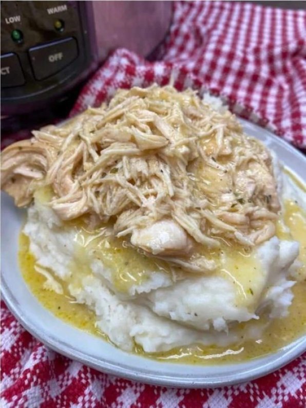 Slow Cooked Chicken and Gravy